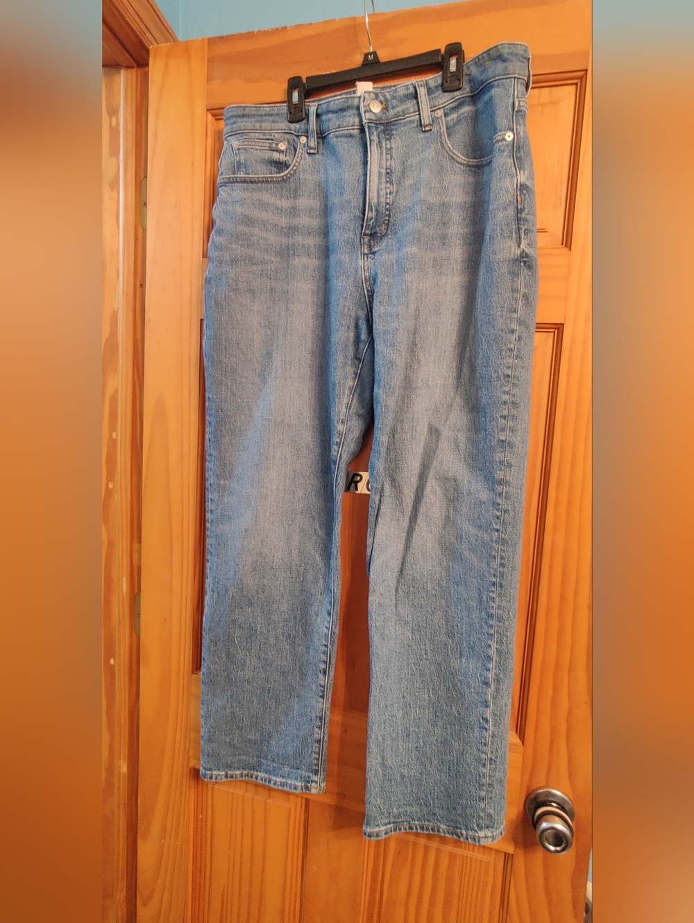 Madewell Women's Curvy 90's Straight Blue Jean Size 32